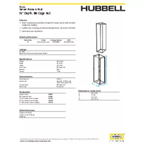 Cabinet Components, Equipment Frame, 19 Cabinet Components, Equipment Frame, 19