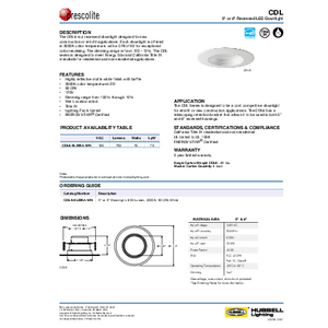 CDL Specification Sheet