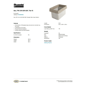 Box, FRP, 36