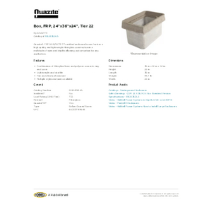 Box, FRP, 24 Box, FRP, 24