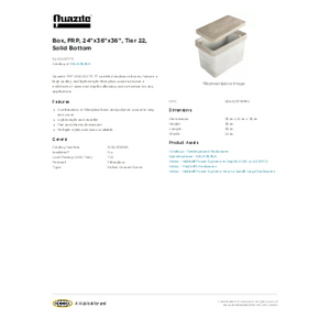 Box, FRP, 24 Box, FRP, 24