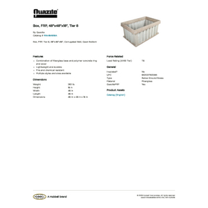 Box, FRP, 48