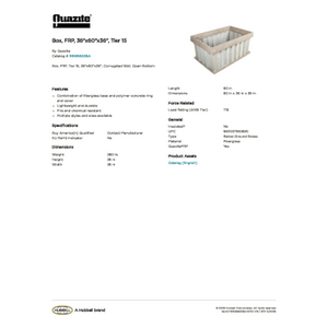 Box, FRP, 36
