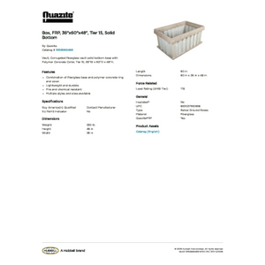 Box, FRP, 36