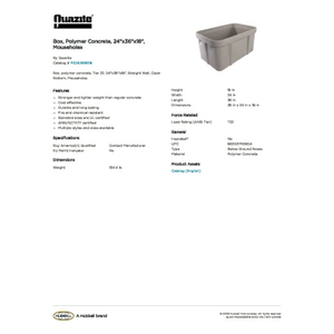 Box, Polymer Concrete, 24