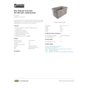 Cubic U/プレシャス Box, Polymer Concrete, 24