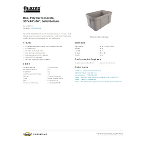 Box, Polymer Concrete, 30