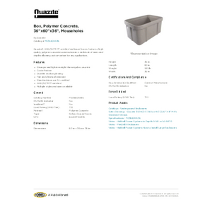 Box, Polymer Concrete, 36