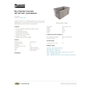 Box, Polymer Concrete, 48