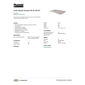 Cover, Polymer Concrete, Tier 22, 48