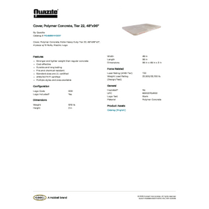 Cover, Polymer Concrete, Tier 22, 48