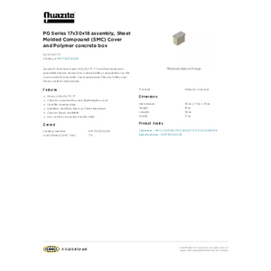 PG Series 17x30x18 assembly, Sheet Molded Compound (SMC PG Series 17x30x18 assembly, Sheet Molded Compound (SMC