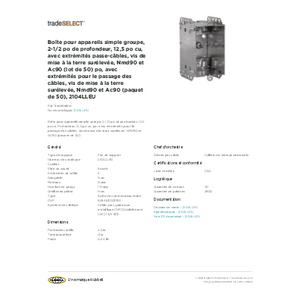 Single Gang Device Box, 2-1/2 In. Deep, 12.5 Cu. In., With