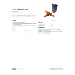 M-243 Exothermic Mold | 600402430000 | Burndy