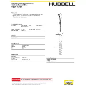 Bus Drop Support Grips, Single Eye, Wide Range, Galvanized