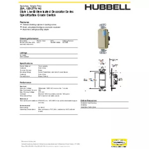 Switches and Lighting Control, Decorator Switch