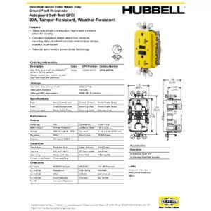 GF5362SGYEL | GF5362SGYEL | Hubbell Canada