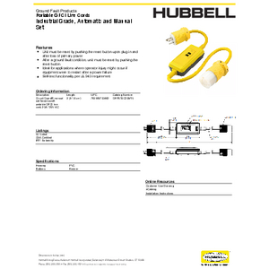 Hubbell GFCI Rceptcle,Commer.,Ivry,20A,1 HP GFTRST20INL, 1