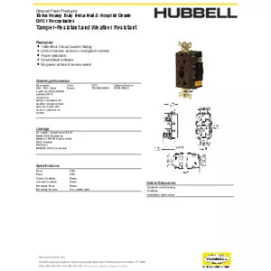 GFR5362SG | GFR5362SG | Hubbell Canada
