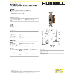 Extra Heavy Duty Industrial Grade, Toggle Switches, General