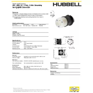 Hubbell Wiring Device-Kellems - Cord & Cable Reel: 45' Long, Twist Lock  Receptacle End - 23151376 - MSC Industrial Supply