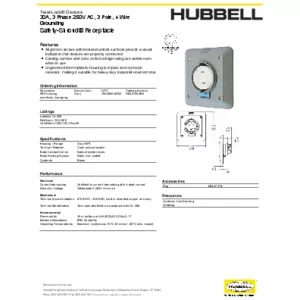 Locking Devices, Twist-Lock®, Safety Shroud, 2-Gang Surface Mount