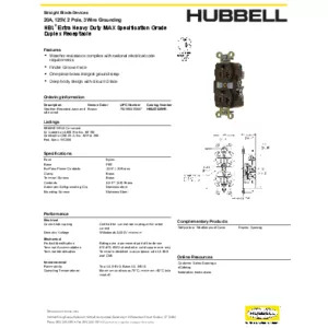 Straight Blade Devices, Receptacles, Weather-Resistant