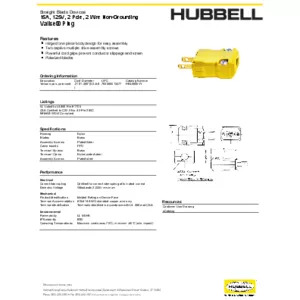 Straight Blade Devices, Male Plug, Valise Series, Industrial