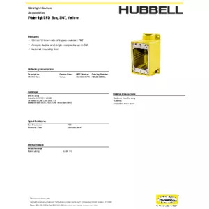 Watertight Series, FD Box, 3/4