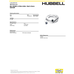 Locking Devices, Twist-Lock®, Marine Grade, Ship to Shore Cableset