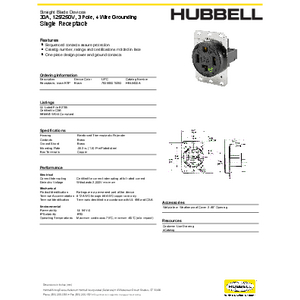 Straight Blade Devices, Receptacles, RTP, Industrial Grade Straight Blade Devices, Receptacles, RTP, Industrial Grade