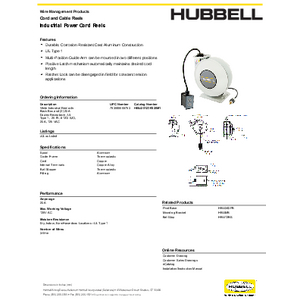 White Industrial Reel with Black Portable Outlet Box and (2