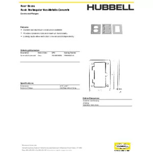 1-Gang Non-Metallic Cover, Includes Duplex and Style Line