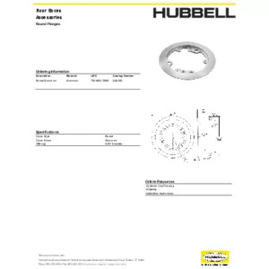 1-Gang Carpet Flange, Round, 6.25