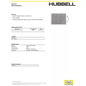thumbnail interactive-video image 1 of Hubbell SS-309-B End Cap Plate Cover – Stainless Steel, Made In USA 1 of 5