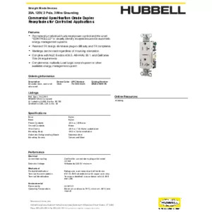 Straight Blade Devices, Tamper Resistant, Receptacles, Decorator