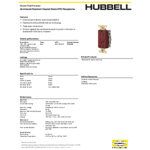 Heavy Duty Hospital Grade AUTOGUARD® Self-Test GFCI Heavy Duty Hospital Grade AUTOGUARD® Self-Test GFCI