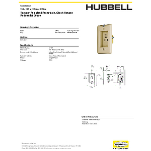 TradeSelect, Straight Blade Devices, Tamper Resistant TradeSelect, Straight Blade Devices, Tamper Resistant