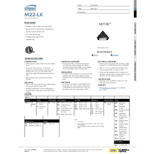 M2 Upgrade Kit Spec Sheet