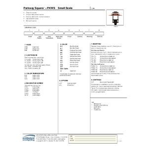 Parkway Square® Accent Scale Spec Sheet