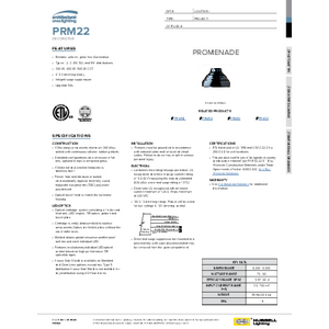 PRM22 Spec Sheet
