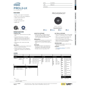PROL Upgrade Kit Spec Sheet